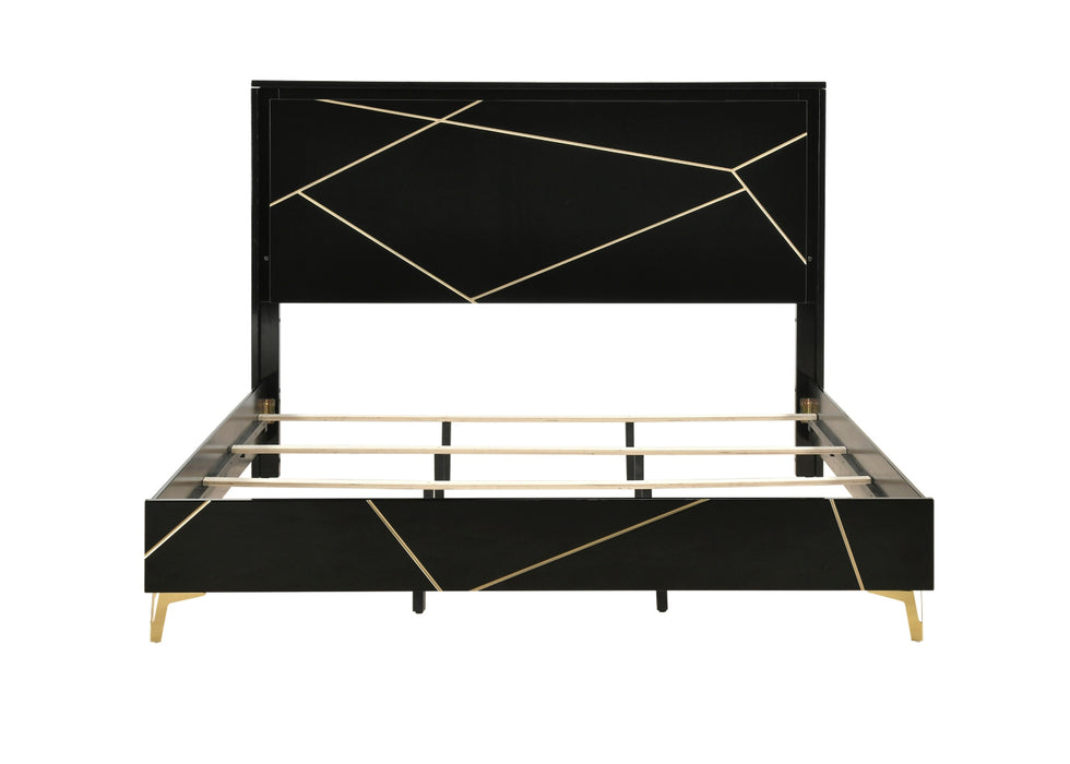 Homelegance - Orlo California King Bed in Black - 2455NBKK-1CK*