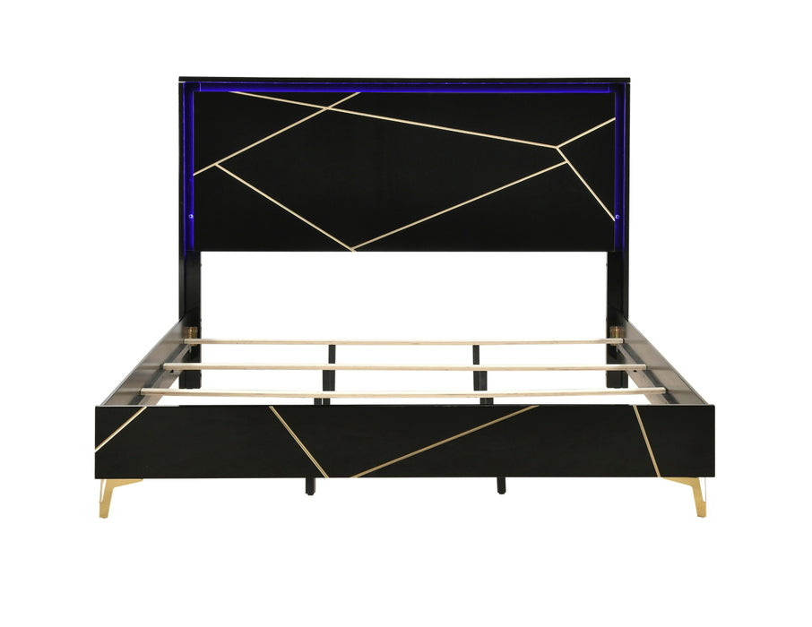 Homelegance - Orlo California King Bed in Black - 2455NBKK-1CK*