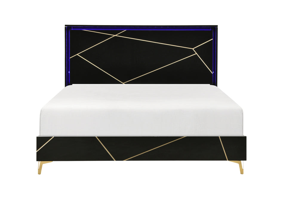 Homelegance - Orlo 3 Piece King Bedroom Set in Black - 2455NBKK-1EK*3