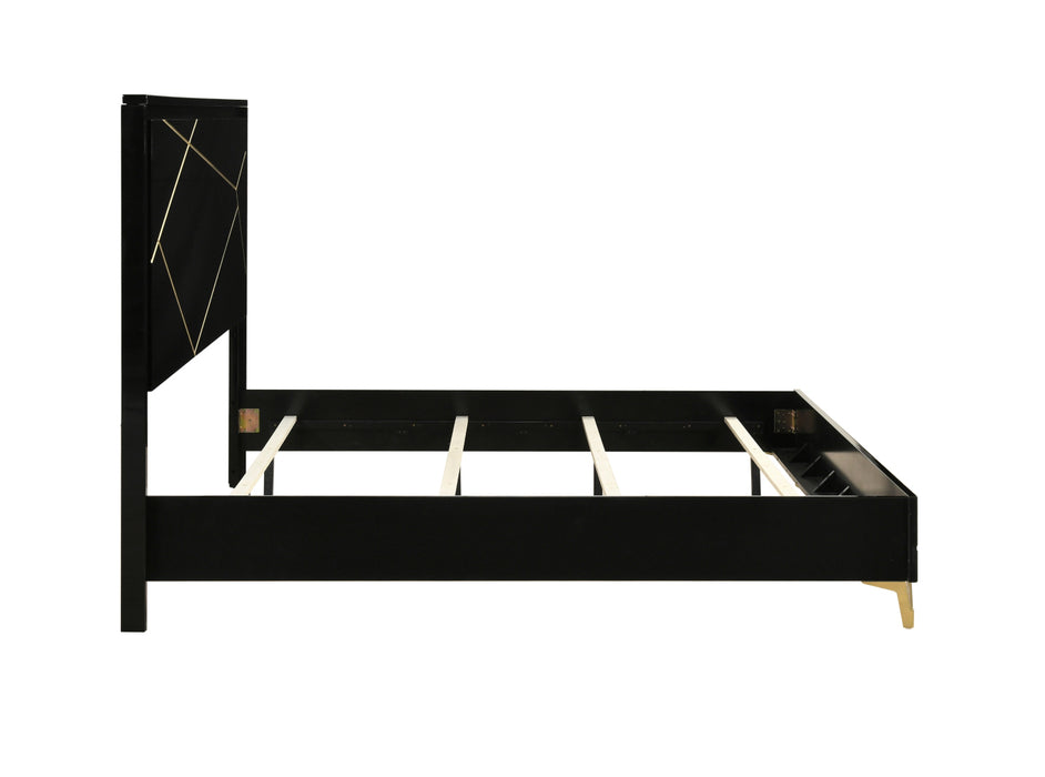 Homelegance - Orlo 5 Piece California King Bedroom Set in Black - 2455NBKK-1CK*9