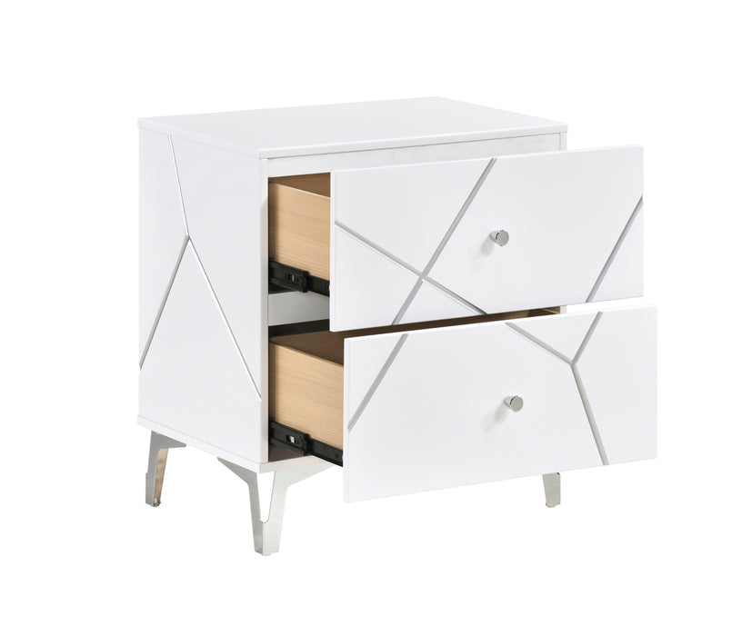 Homelegance - Orlo 5 Piece California King Bedroom Set in White - 2455NWHK-1CK*9