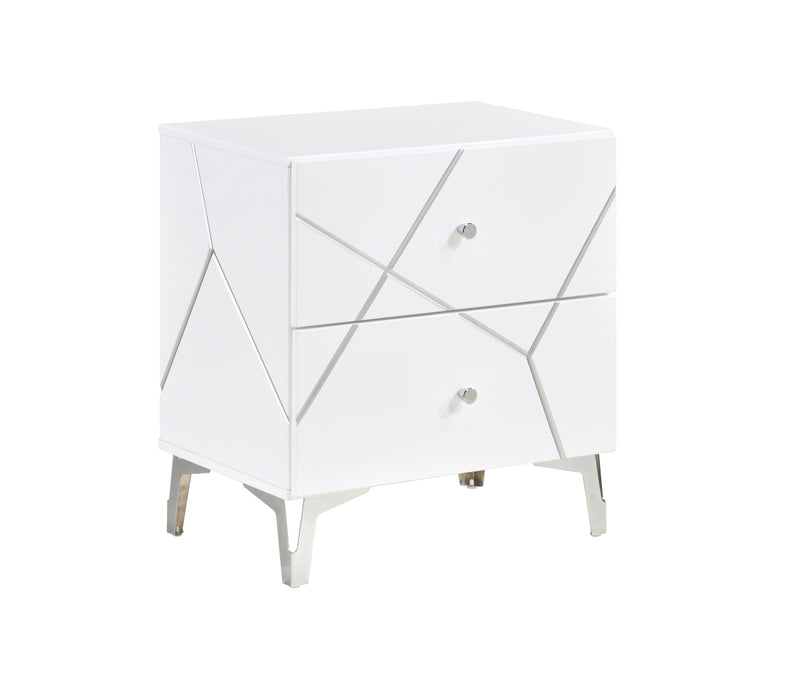 Homelegance - Orlo 3 Piece California King Bedroom Set in White - 2455NWHK-1CK*3