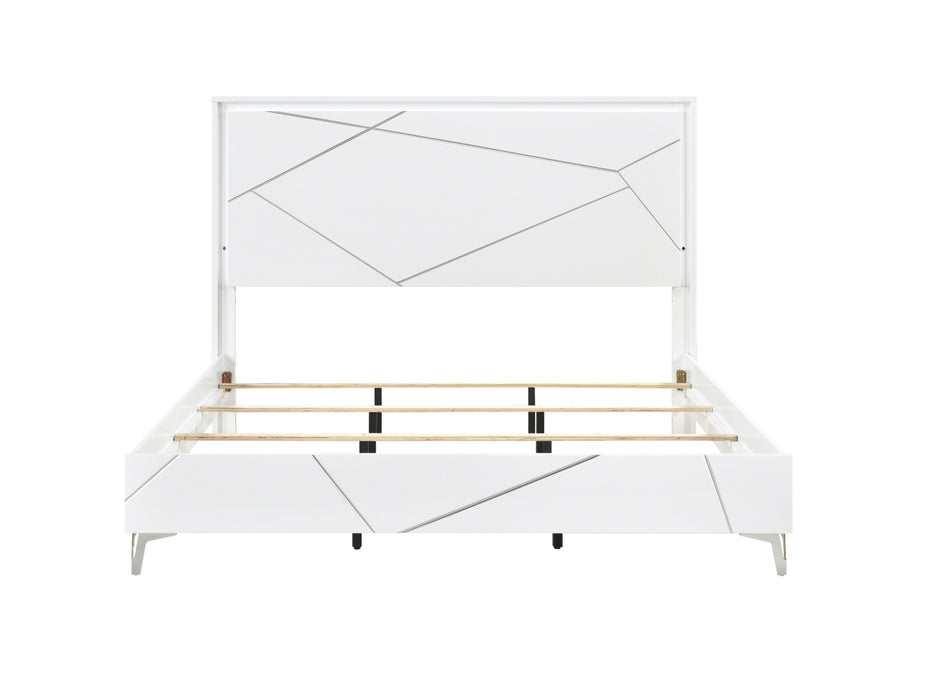 Homelegance - Orlo 5 Piece Full Bedroom Set in White - 2455NWHF-1*9