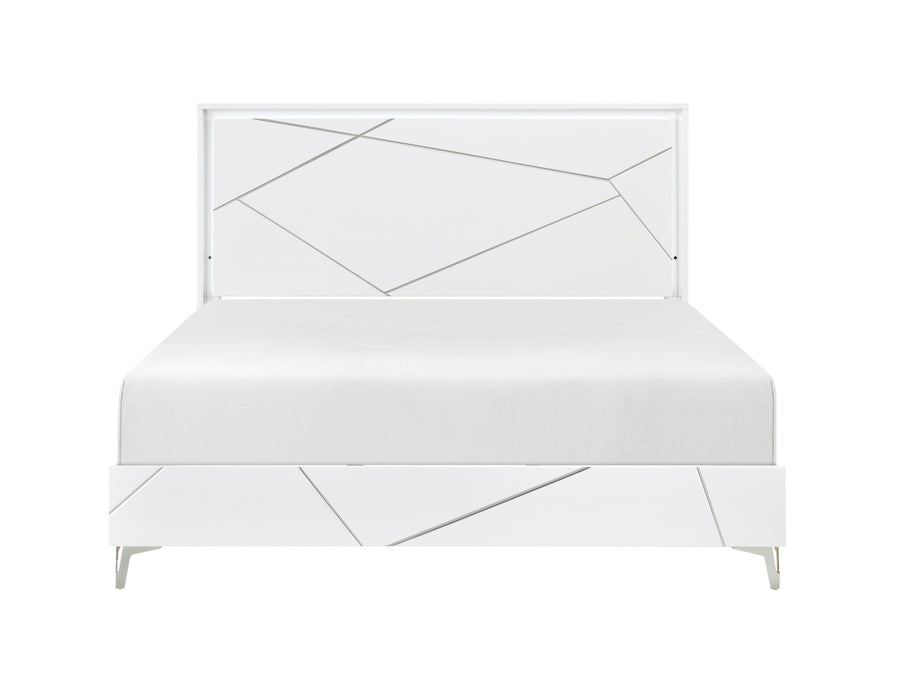 Homelegance - Orlo 4 Piece Full Bedroom Set in White - 2455NWHF-1*4