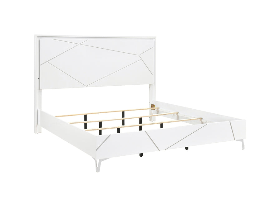 Homelegance - Orlo 3 Piece California King Bedroom Set in White - 2455NWHK-1CK*3