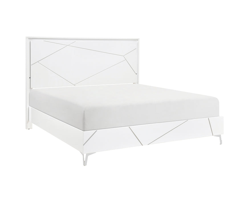 Homelegance - Orlo 3 Piece California King Bedroom Set in White - 2455NWHK-1CK*3