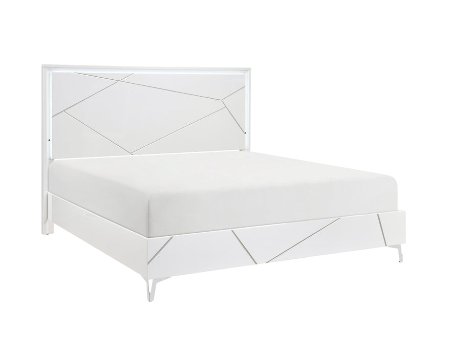 Homelegance - Orlo 3 Piece King Bedroom Set in White - 2455NWHK-1EK*3