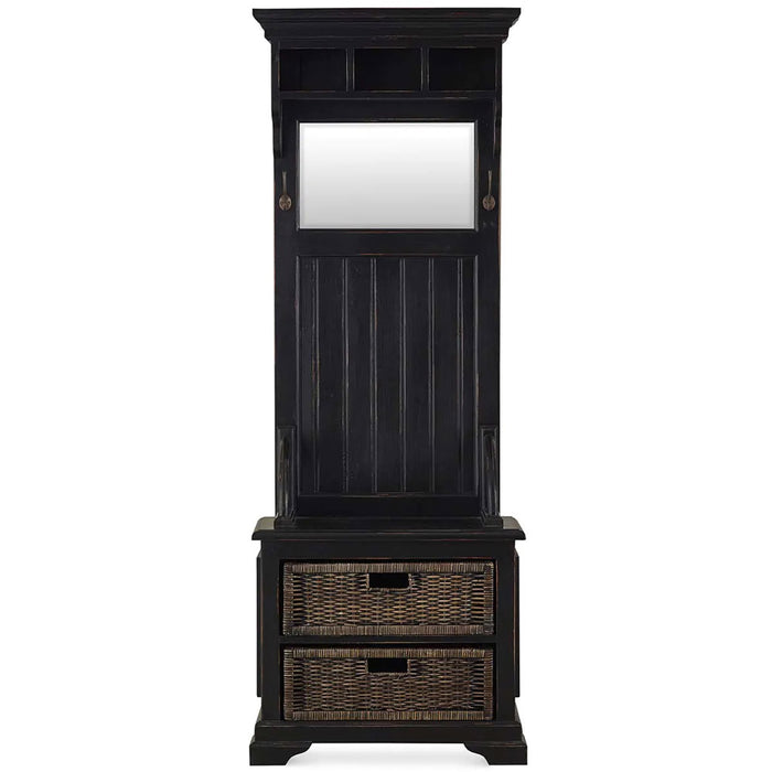 Bramble - Homestead Narrow Hallstand with Rattan Baskets - 24565 - GreatFurnitureDeal