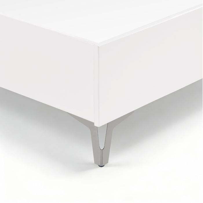 Homelegance - Ripple 3 Piece King Bedroom Set in High Gloss White - 2457K-1EK*3