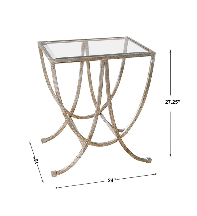 Uttermost - Marta Antiqued Silver Side Table - 24592