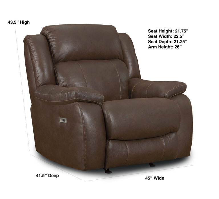 Motion Ease - Sawyer Power Rocker Recliner in Espresso - 246-98-22 - GreatFurnitureDeal