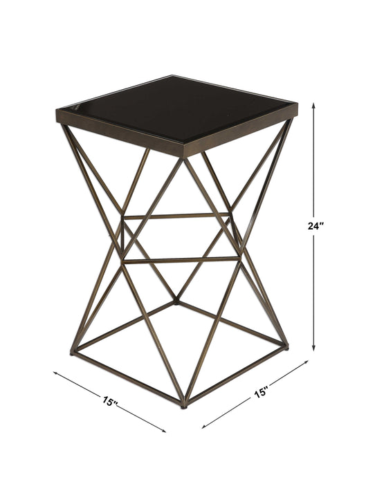 Uttermost - Uberto Caged Frame Accent Table - 24614 - GreatFurnitureDeal