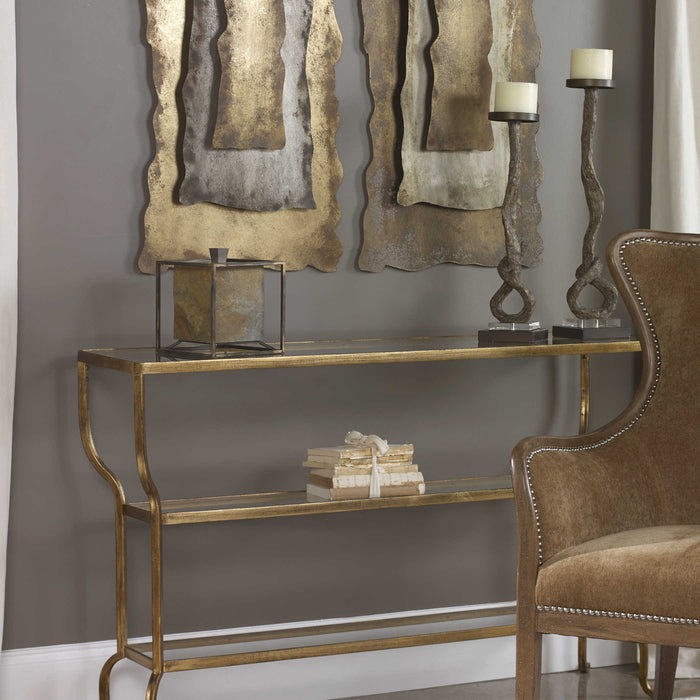 Uttermost - Deline Gold Console Table - 24668