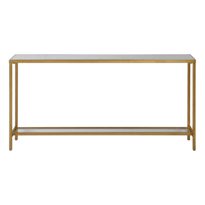 Uttermost - Hayley Gold Console Table - 24685 - GreatFurnitureDeal