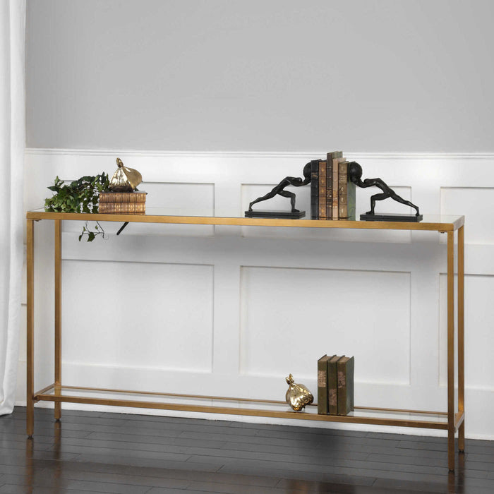 Uttermost - Hayley Gold Console Table - 24685 - GreatFurnitureDeal