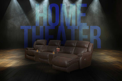 Motion Ease - Sawyer Home Theater Reclining Sectional in Espresso - 246-61 06 06 09 09 82-22 - GreatFurnitureDeal