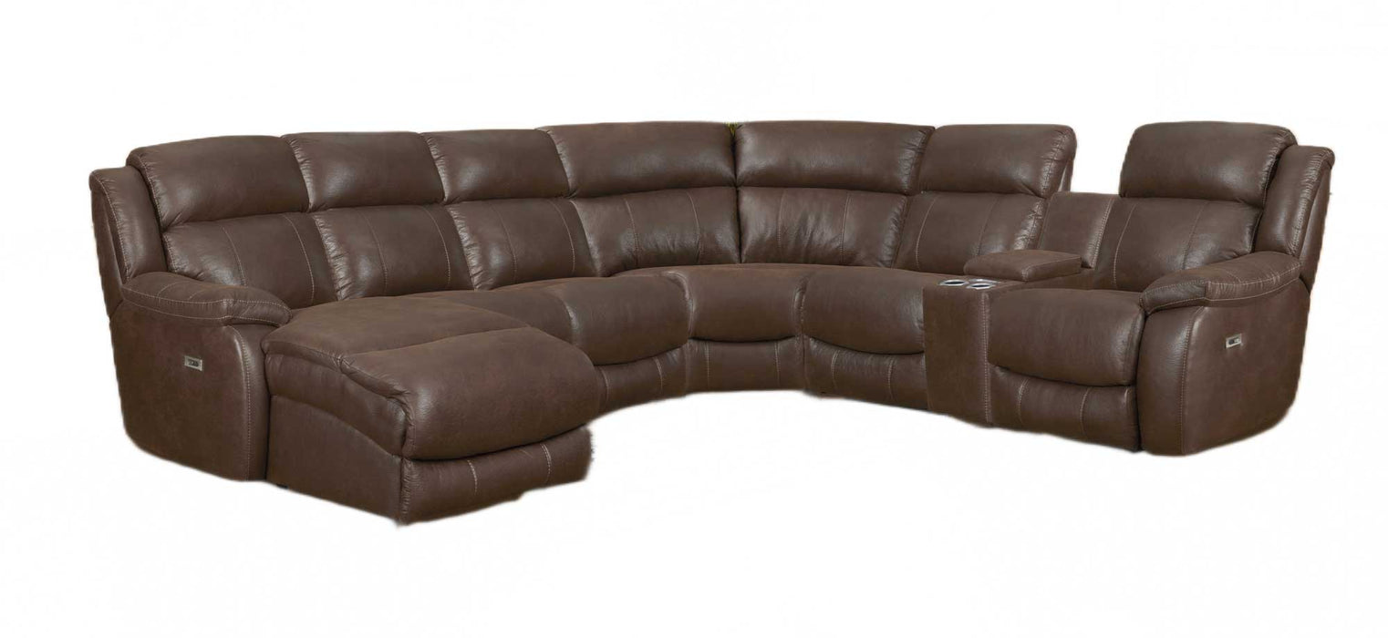 Motion Ease - Sawyer LSF Modular Power Sectional with Console in Espresso - 246-81 62 03 04 06 09-22 - GreatFurnitureDeal