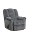 Motion Ease - Emerson Manual Rocker Recliner W/ Massage and Heat in Steel - 247-51-60 - GreatFurnitureDeal