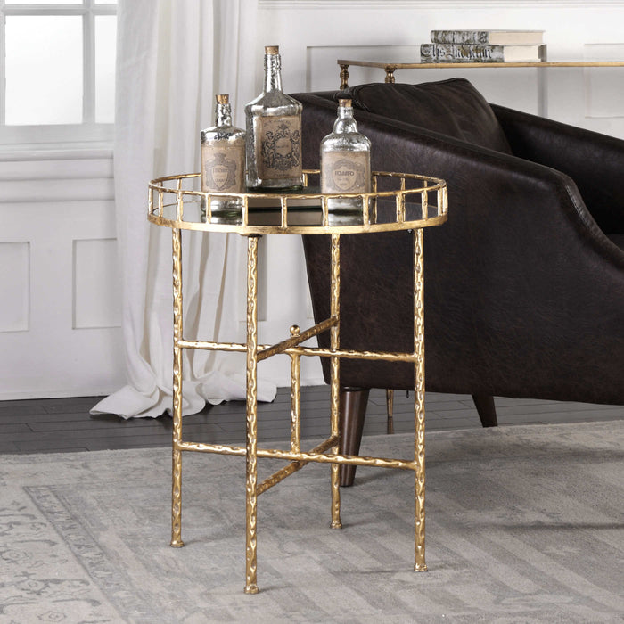 Uttermost - Tilly Bright Gold Accent Table - 24711 - GreatFurnitureDeal