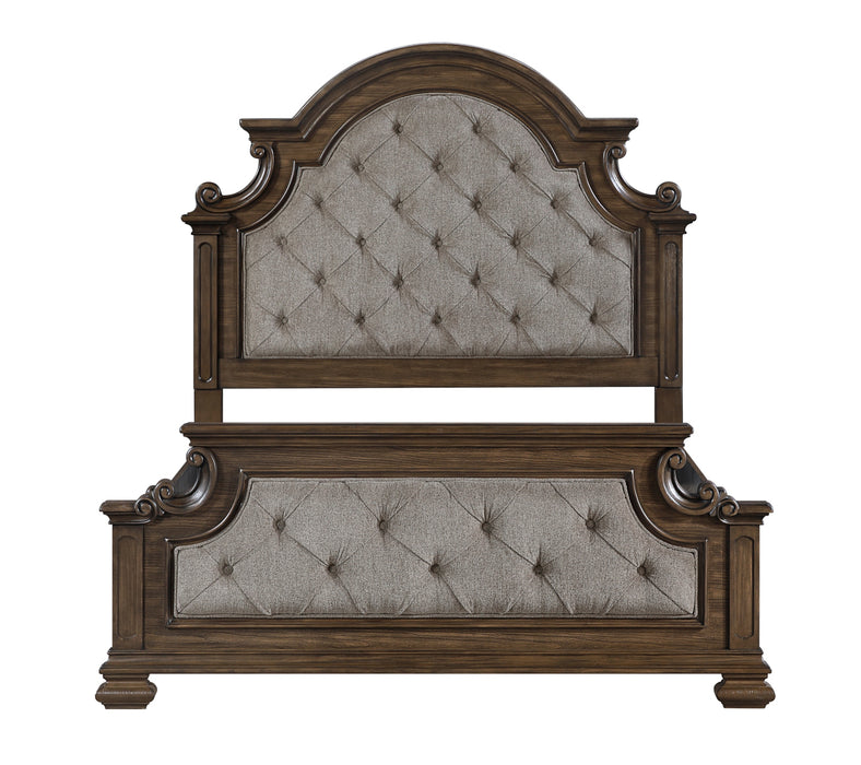 Homelegance - Buckingham 5 Piece California King Upholstered Bedroom Set in Brown - 2473K-1CK*9 - GreatFurnitureDeal