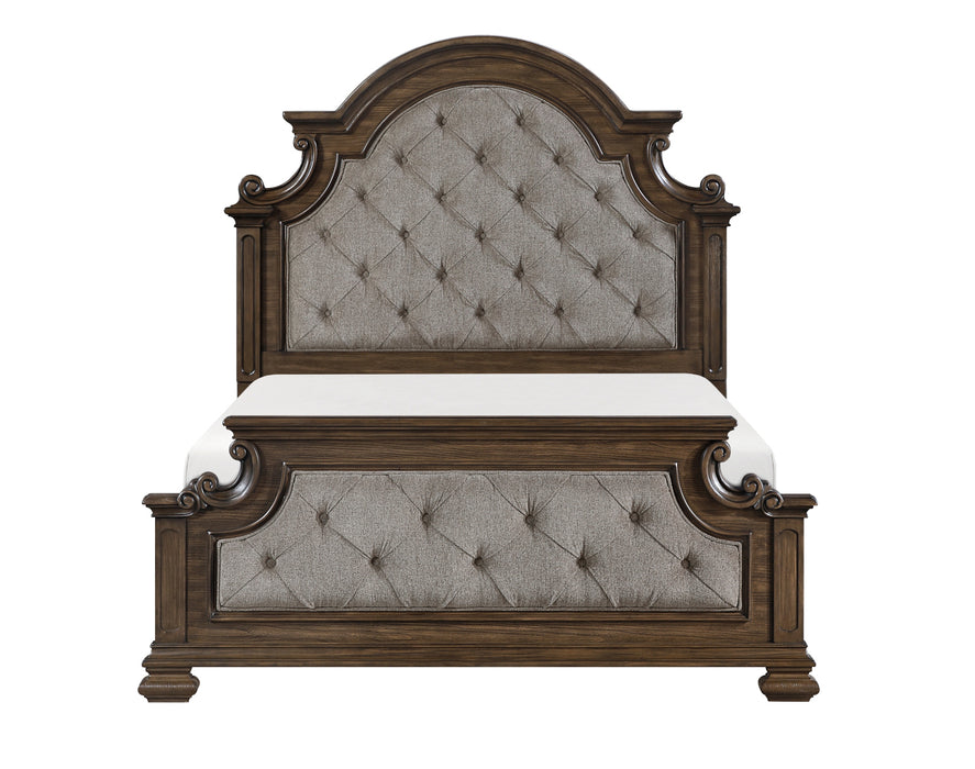 Homelegance - Buckingham 5 Piece California King Upholstered Bedroom Set in Brown - 2473K-1CK*9 - GreatFurnitureDeal