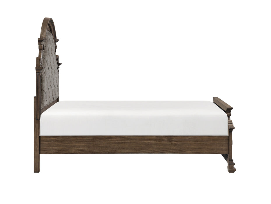 Homelegance - Buckingham 5 Piece Queen Upholstered Bedroom Set in Brown - 2473-1*9 - GreatFurnitureDeal