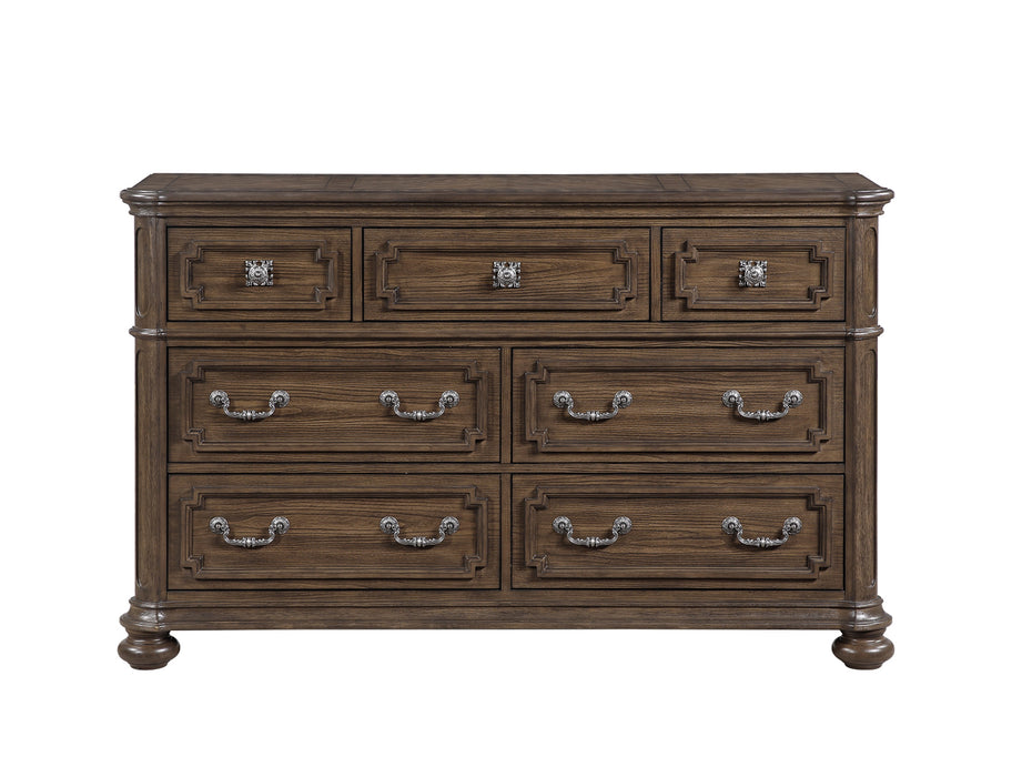 Homelegance - Buckingham 5 Piece Queen Upholstered Bedroom Set in Brown - 2473-1*9 - GreatFurnitureDeal