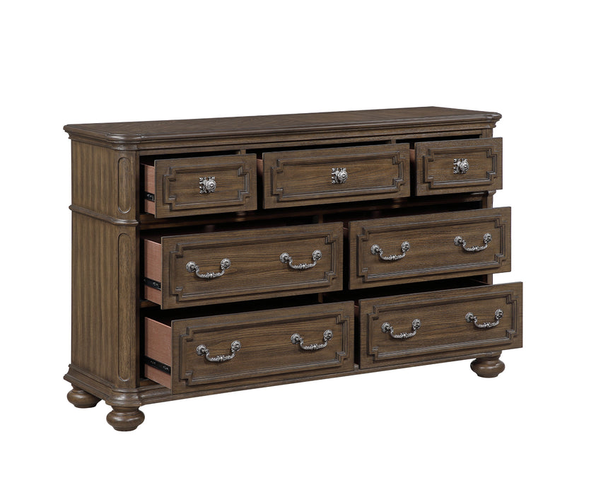 Homelegance - Buckingham 5 Piece King Upholstered Bedroom Set in Brown - 2473K-1EK*9 - GreatFurnitureDeal