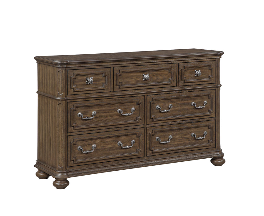 Homelegance - Buckingham 4 Piece California King Upholstered Bedroom Set in Brown - 2473K-1CK*4 - GreatFurnitureDeal