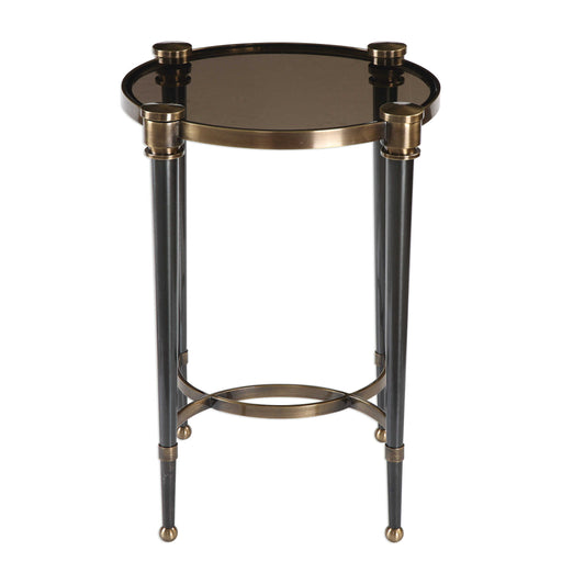 Uttermost - Thora Brushed Black Accent Table - 24731 - GreatFurnitureDeal