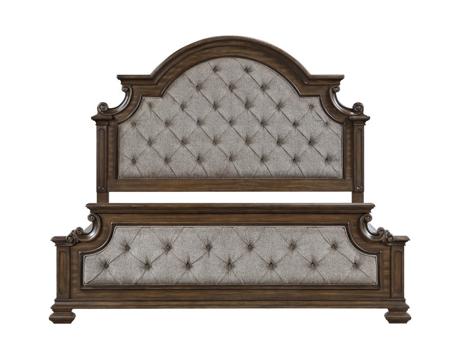 Homelegance - Buckingham 5 Piece California King Upholstered Bedroom Set in Brown - 2473K-1CK*9