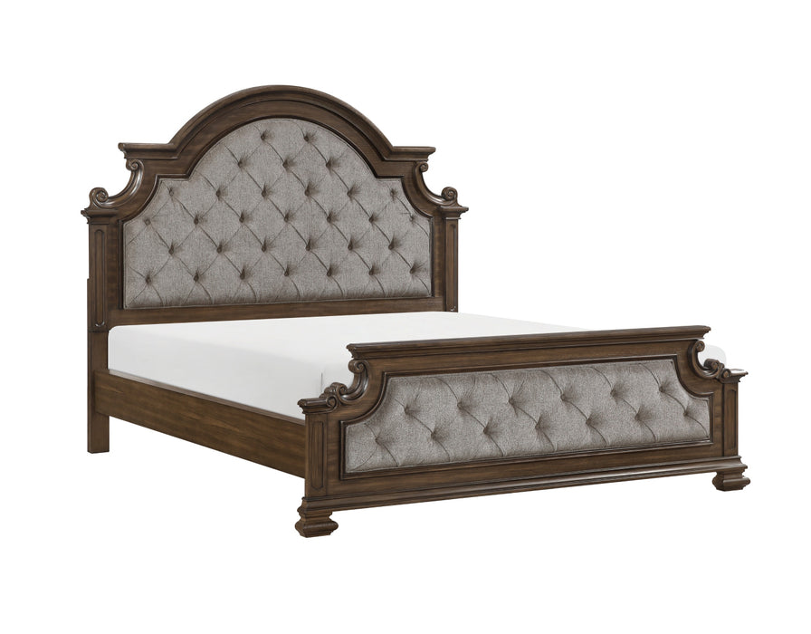 Homelegance - Buckingham 5 Piece King Upholstered Bedroom Set in Brown - 2473K-1EK*9