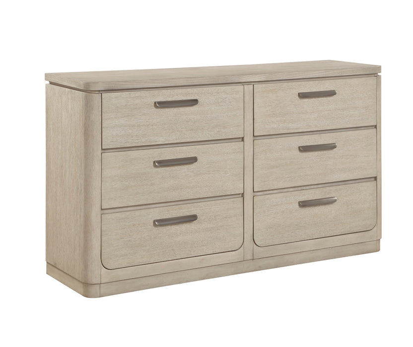 Homelegance - Alita Dresser and Mirror in Light Gray Natural - 2477-5-6 - GreatFurnitureDeal