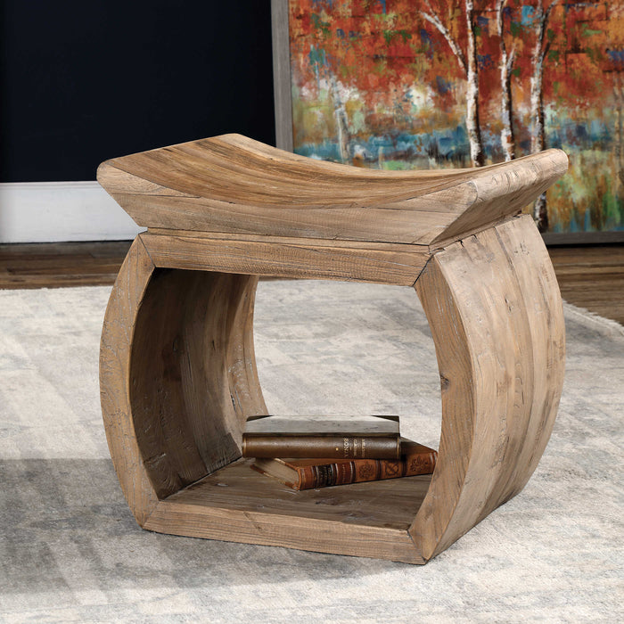 Uttermost - Connor Elm Accent Stool - 24814