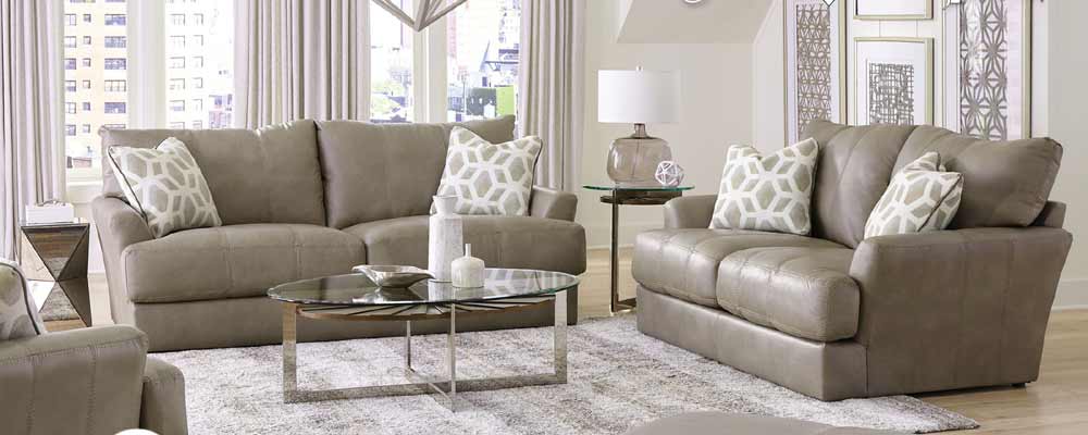 Jackson Furniture - Prato 3 Piece Living Room Set in Putty - 248203-02-01-PUTTY - GreatFurnitureDeal