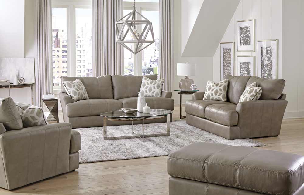 Jackson Furniture - Prato 3 Piece Living Room Set in Putty - 248203-02-01-PUTTY
