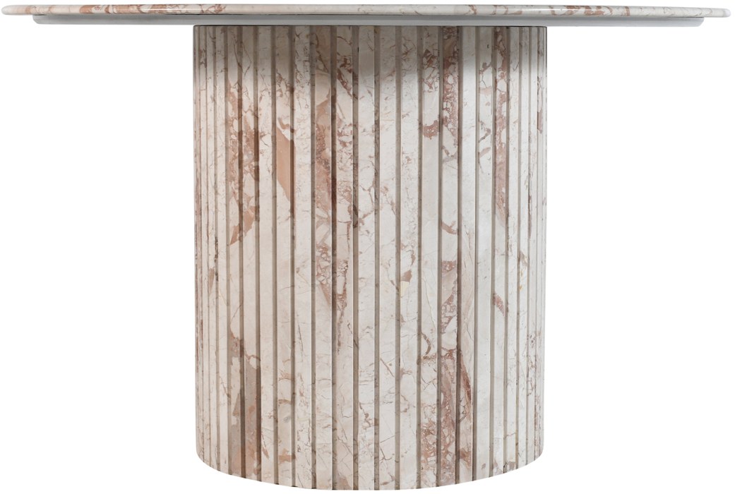 Meridian Furniture - Genoa 48" Cream Genuine Marble Dining Table - 248Breccia-DT48 - GreatFurnitureDeal