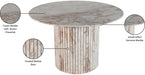 Meridian Furniture - Genoa 48" Cream Genuine Marble Dining Table - 248Breccia-DT48 - GreatFurnitureDeal