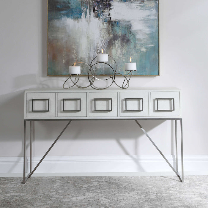 Uttermost - Abaya White Console Table - 24954