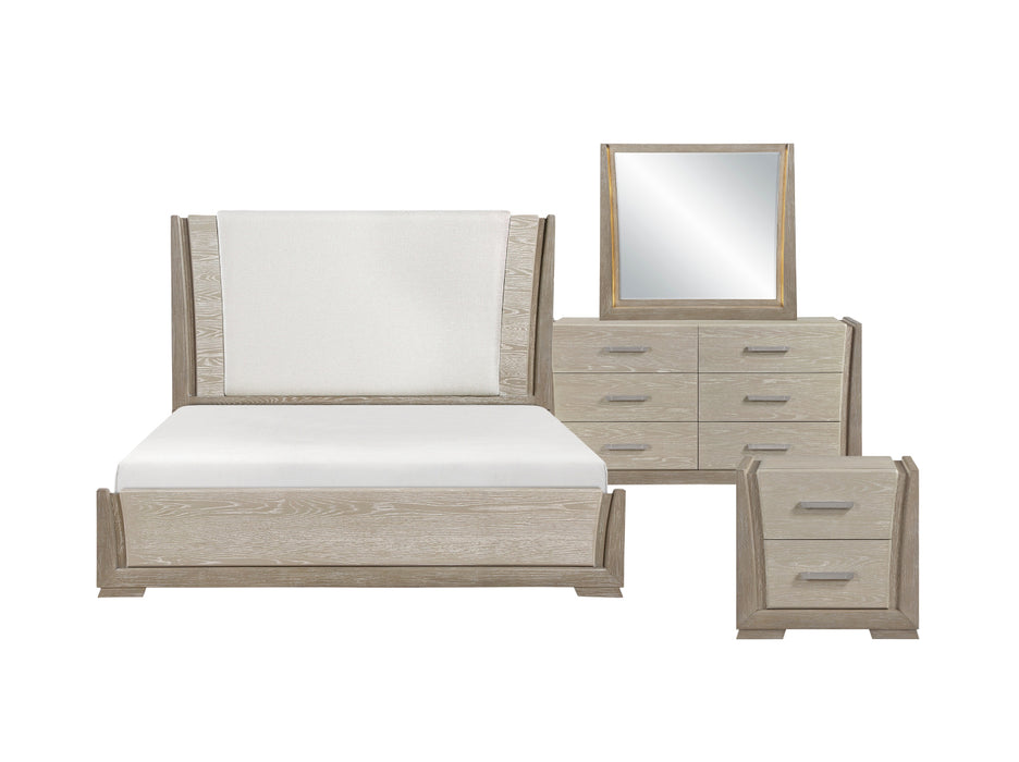 Homelegance - Aeon Queen Bed in Light Gray - 2496-1* - GreatFurnitureDeal