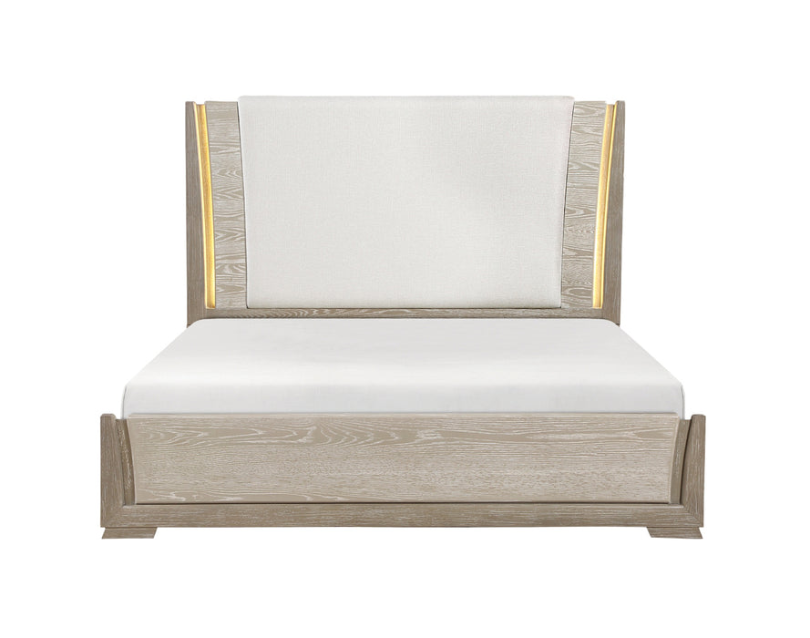 Homelegance - Aeon 4 Piece California King Bedroom Set in Light Gray - 2496K-1CK*4 - GreatFurnitureDeal