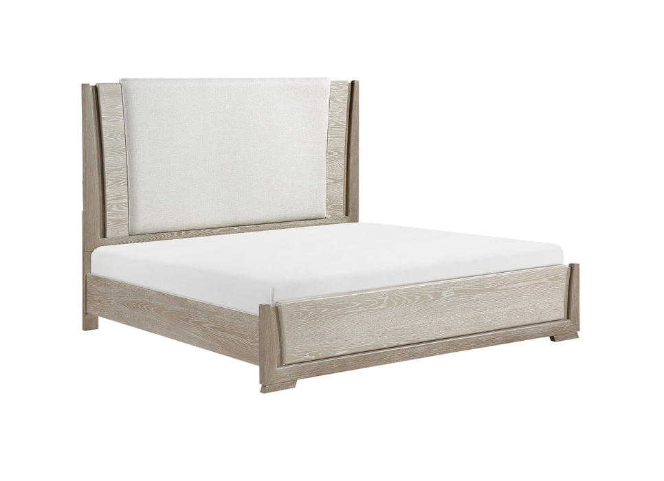 Homelegance - Aeon 4 Piece Queen Bedroom Set in Light Gray - 2496-1*4 - GreatFurnitureDeal