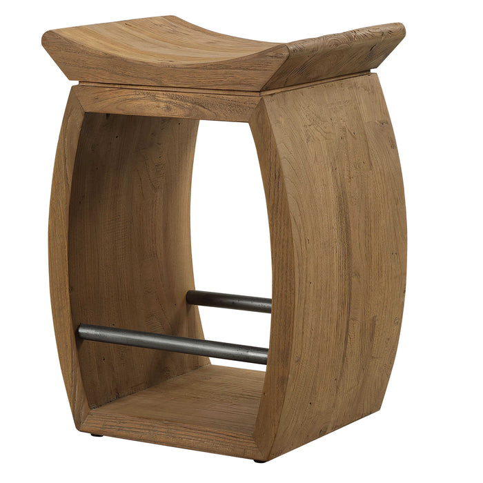 Uttermost - Connor Modern Wood Counter Stool - 24988 - GreatFurnitureDeal