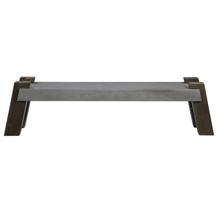 Uttermost - Lavin Industrial Concrete Bench - 24991