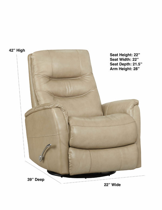 Motion Ease - Monroe Swivel Glider Recliner in Mushroom - 250-93-17 - GreatFurnitureDeal