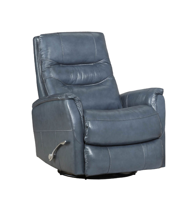 Motion Ease - Monroe Swivel Glider Recliner in Medium Blue - 250-93-62 - GreatFurnitureDeal