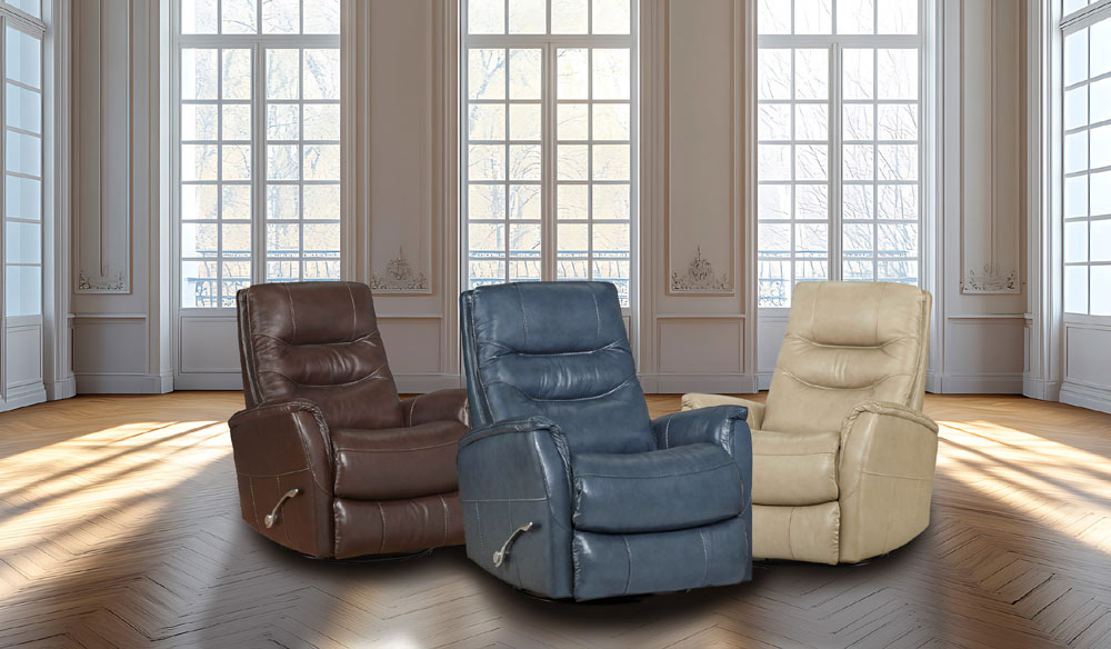 Motion Ease - Monroe Swivel Glider Recliner in Mushroom - 250-93-17 - GreatFurnitureDeal