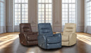 Motion Ease - Monroe Swivel Glider Recliner in Medium Blue - 250-93-62 - GreatFurnitureDeal