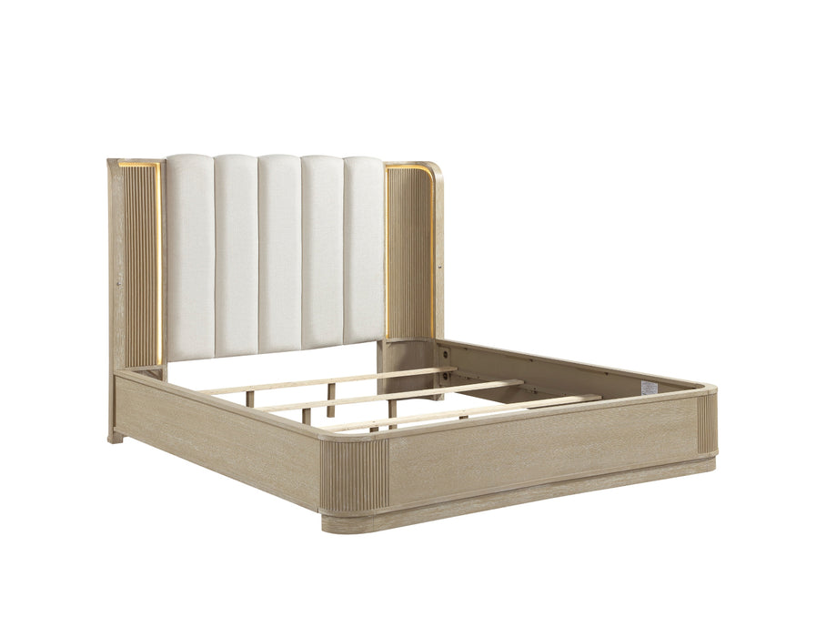 Homelegance - Ribbon 4 Piece California King Bedroom Set in Light Brown - 2500K-1CK*4 - GreatFurnitureDeal