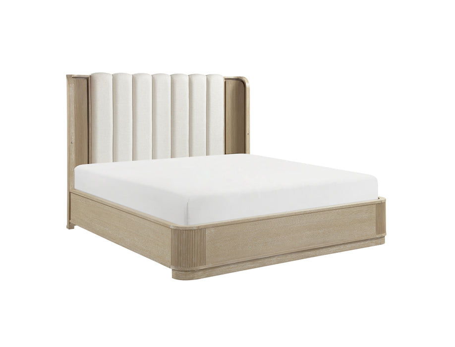 Homelegance - Ribbon King Bed in Light Brown - 2500K-1EK* - GreatFurnitureDeal